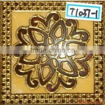 Luxury golden flower decorative ceramic wall tile made in China