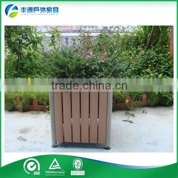 outdoor garden HDPE wood planter wpc flower pot
