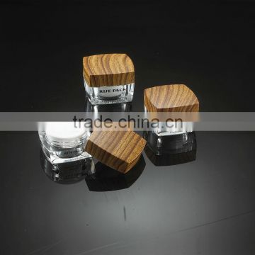 Grained Style Cosmetic Packaging Square Cream Jar