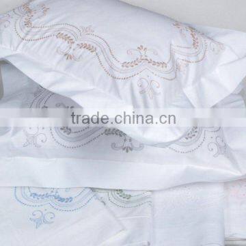 hand embroidery bedding set