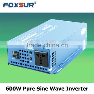 12V DC to 110V AC Best quality Off grid Industrial solar panel inverter 600w home use pure sine wave inverter