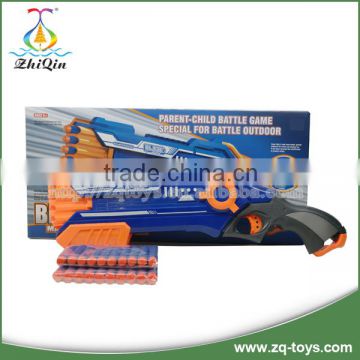 Hot selling manual operated plastic soft bullet gun toy
