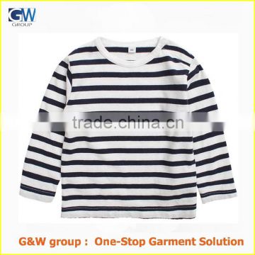 wholesale custom brand new striped baby t-shirt