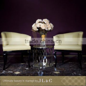 Luxury Living Room New Design Stainless Steel Stand JT15-04 Coffee Table From JL&C Luxury Home Furniture (China supplier)