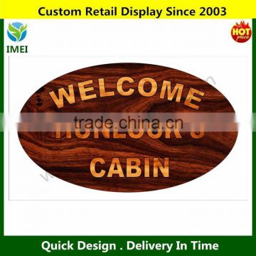 welcome wood signs/ hanging decoration signs/ welcome hunlock's cabin 7X12" YM3-120
