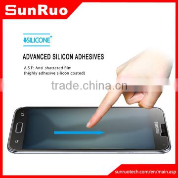 Wholesale cell phone accessories china anti-fingerprint HD tempered glass screen protector for Samsung Galaxy S5