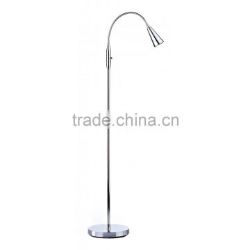 Silver color led floor lamp for home lighting