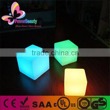 mini color changing hard PE plastic housing IPX4 rainproof light cubes