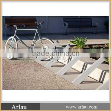 outdoor cast aluminum bicycle parking stand