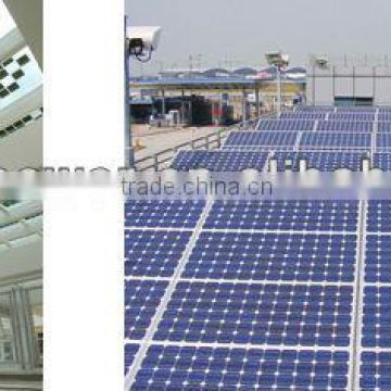 Transparent BIPV photovoltaic solar panels use as the roof