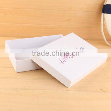 white paper box custom hair weave packaging