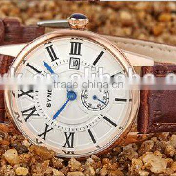 hot selling high quality men quartz leather wrist watch