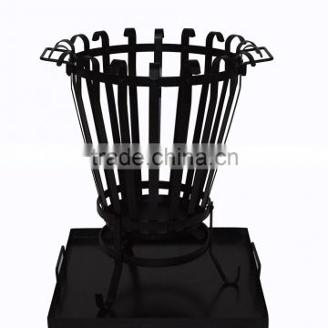 Wrought-iron lattice fire pit from china