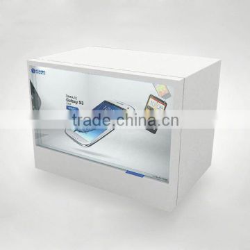 42 inch High quality LCD advertising player floor standing transparent LCD video advertising display