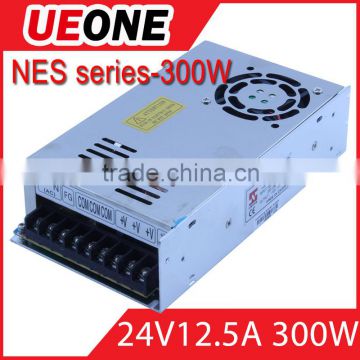 Hot sale 300w 24v 12.5a switching power supply CE factory price NES-300-24