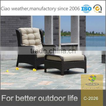 High quality garden used outdoor wicker rattan leisure chair