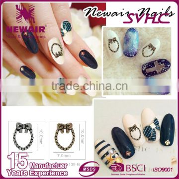 New 3d ziron nail art decoration with nail art fashion wholesale alloy nail art