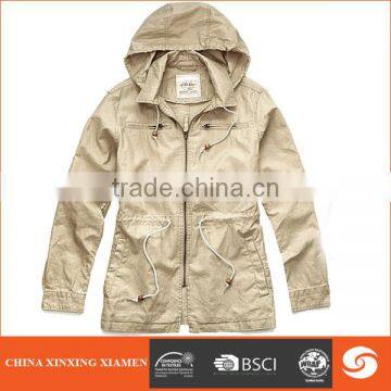 Hot sale pure cotton heavy washed cargo jacket for men