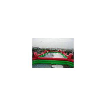 Commercial Inflatable Football Game / Soccer Field Sports Equipment With 0.45mm - 0.55mm PVC