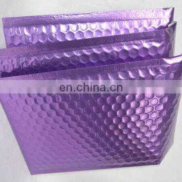 Purple aluminium foil bubble bag