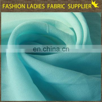 Shaoxing textile 100% poly chiffon cheap and good chiffon fabric