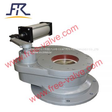 Pneumatic Swing Ceramic disc Feeding Valve for Replacing dome valve at coal power plants