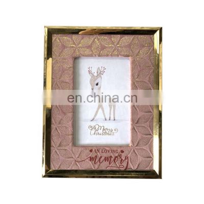 fancy metal family tree wedding dress holder rose pink cloth wooden iron  picture frame photo frames