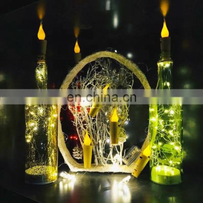 DIY led cork Wine bottle stopper candle with copper string lights and party light and diwali flexible led light