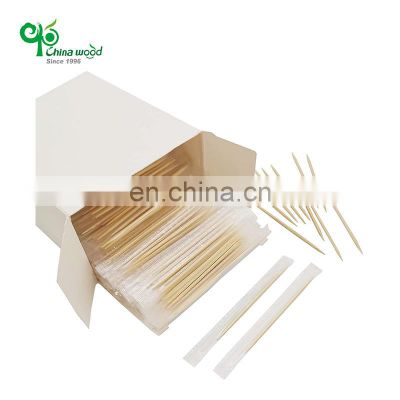Yada Eco-friendly Bamboo Toothpick 1.9*63mm Single Point Toothpicks Food Toothpicks