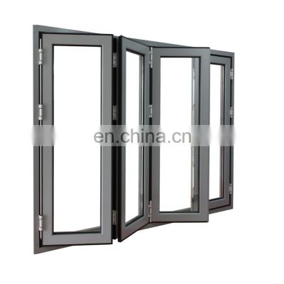 wholesale soundproof standard size glass profile aluminium bifold window and door folding windows and doors folding screen