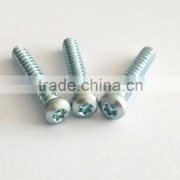 Blue plated torx anti-theft screw