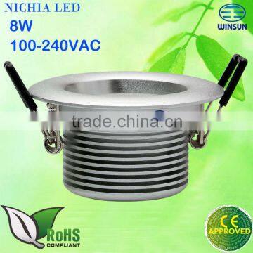 CE&RoHS LED downlight 8W 100-240VAC