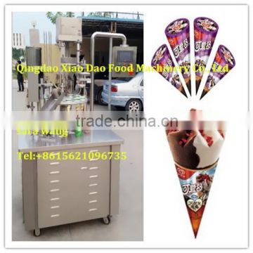 automatic rotary ice cream cone Filling machine/cup ice cream filling machine/+8615621096735/skype:sara.xiaodao                        
                                                Quality Choice