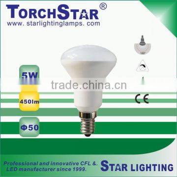 R50 5W 220V LED spot light bulb 180 degrees beam angle