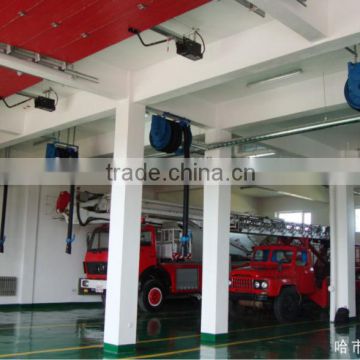 exhaust extraction system electric plastic hose reel