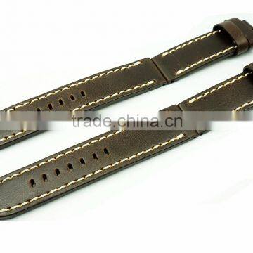 Promotion Hand Stitched 24mm Oil Leather Watch Straps