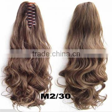 Synthetic Long wavy Ponytail Claw Hair Piece Hair Extension M2/30