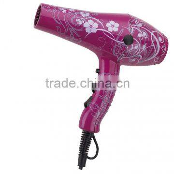 Professional hair dryer Flower design