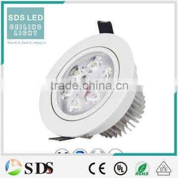 LED Ceiling light ceiling light led aluminum white high power round 7w ceiling light 2700k-6500k