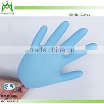 M 3.5g powder free blue glove exam