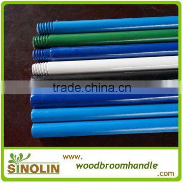 painting wood broom handle with different colors