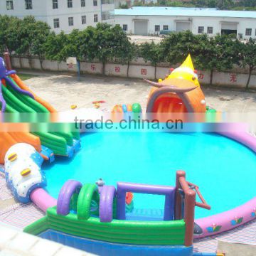 Popular Inflatable Floating Water Park with slide for Business