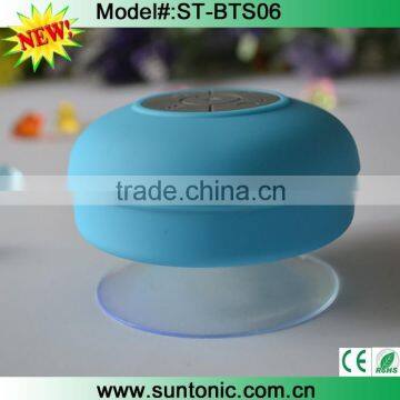 Waterproof Bluetooth Wireless Speaker with Strong Suction Cup for Showers, Bathroom, outdoor,etc