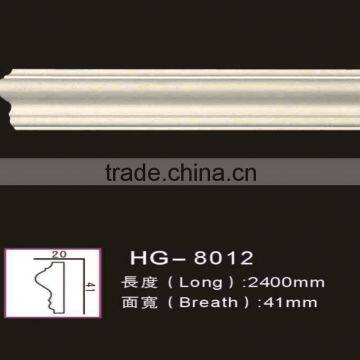 Easy to install high quality factory price pu plain mouldings materials for door/ window/wall/ ceiling decoration