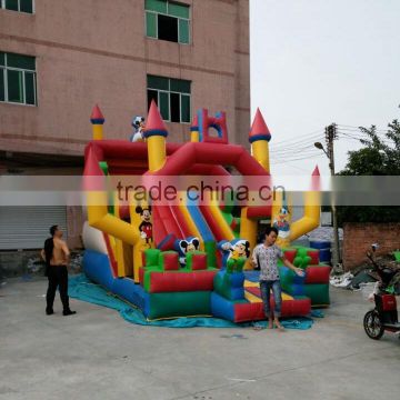 2015 hot commercial inflatable mickey mouse slide,mickey mouse inflatable slide