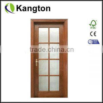 solid wood door full view wood glass door interior door
