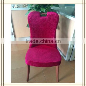 Steel Patterned red fabric chair (A065)