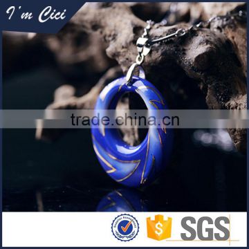 Ceramic speciall design pendant sweater chain necklace for women CC-S035