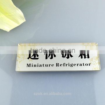 High quality preprinted acrylic desktop goods tag holder wholesale
