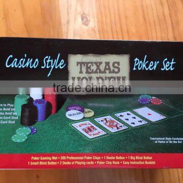 Texas poker set, casino poker set,poker chips